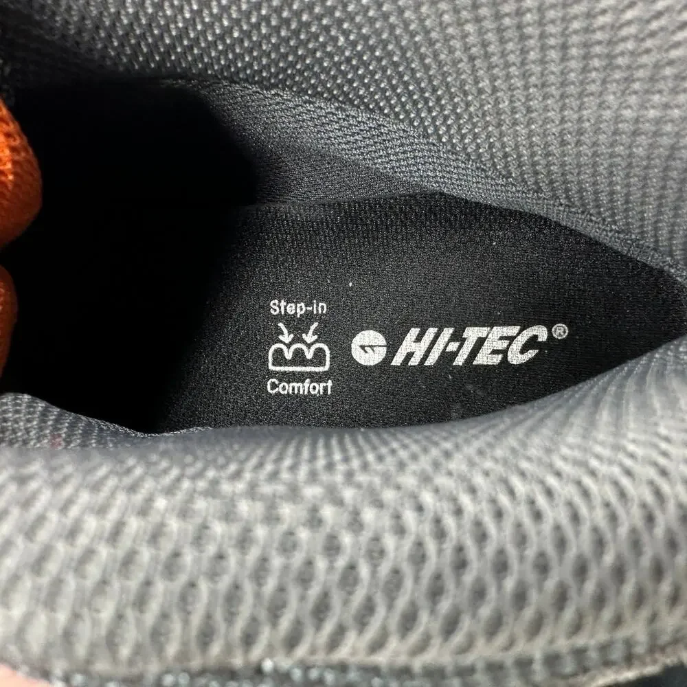 Hi Tec Boots Mens 7.5 Gray Waterproof Hiking Shoe Trail Outdoor Utility Gorpcore